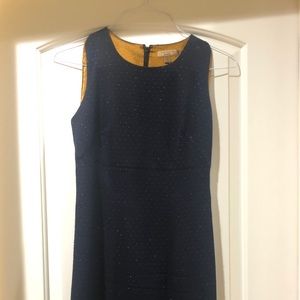 Ted Baker Navy Blue Dress w/ gold sparkles